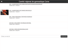 Tablet Screenshot of corse-gymnastique.com